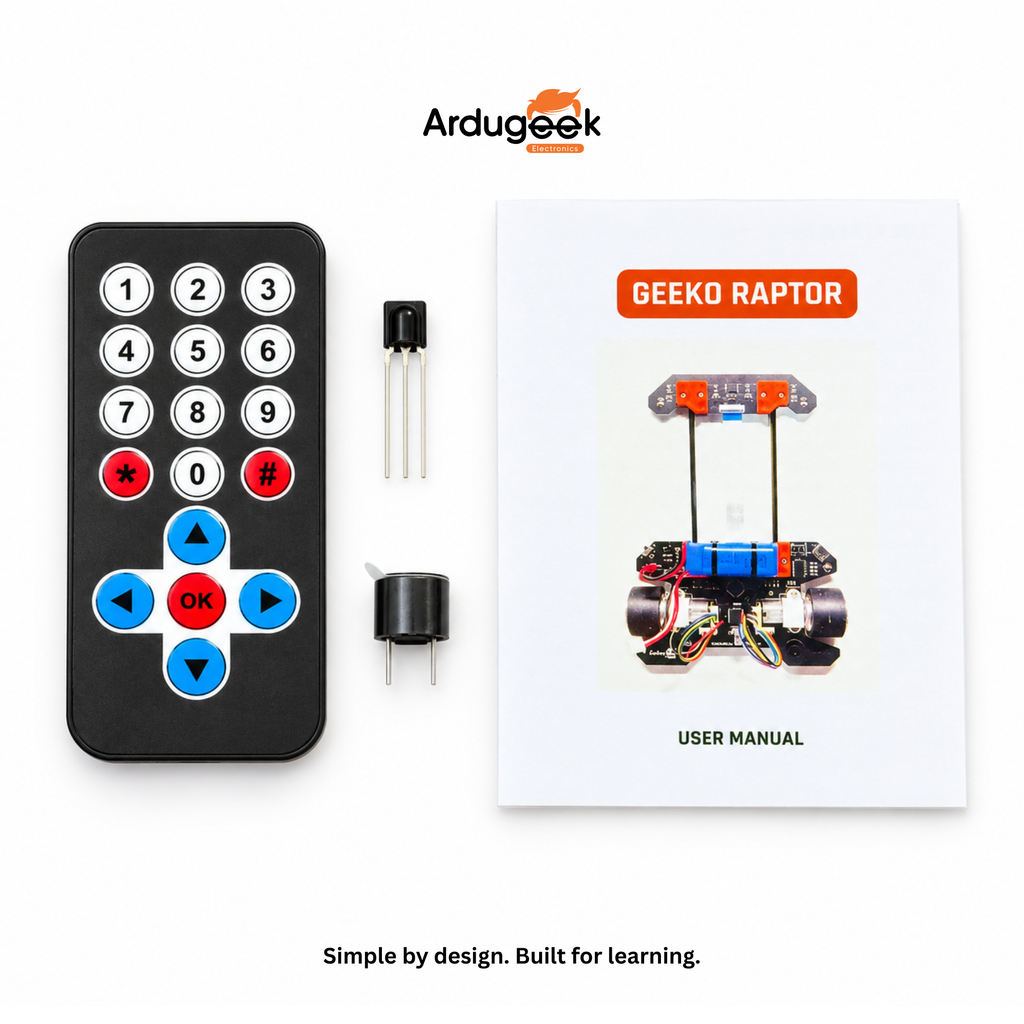 Geeko Raptor Line Follower Robotics Kit