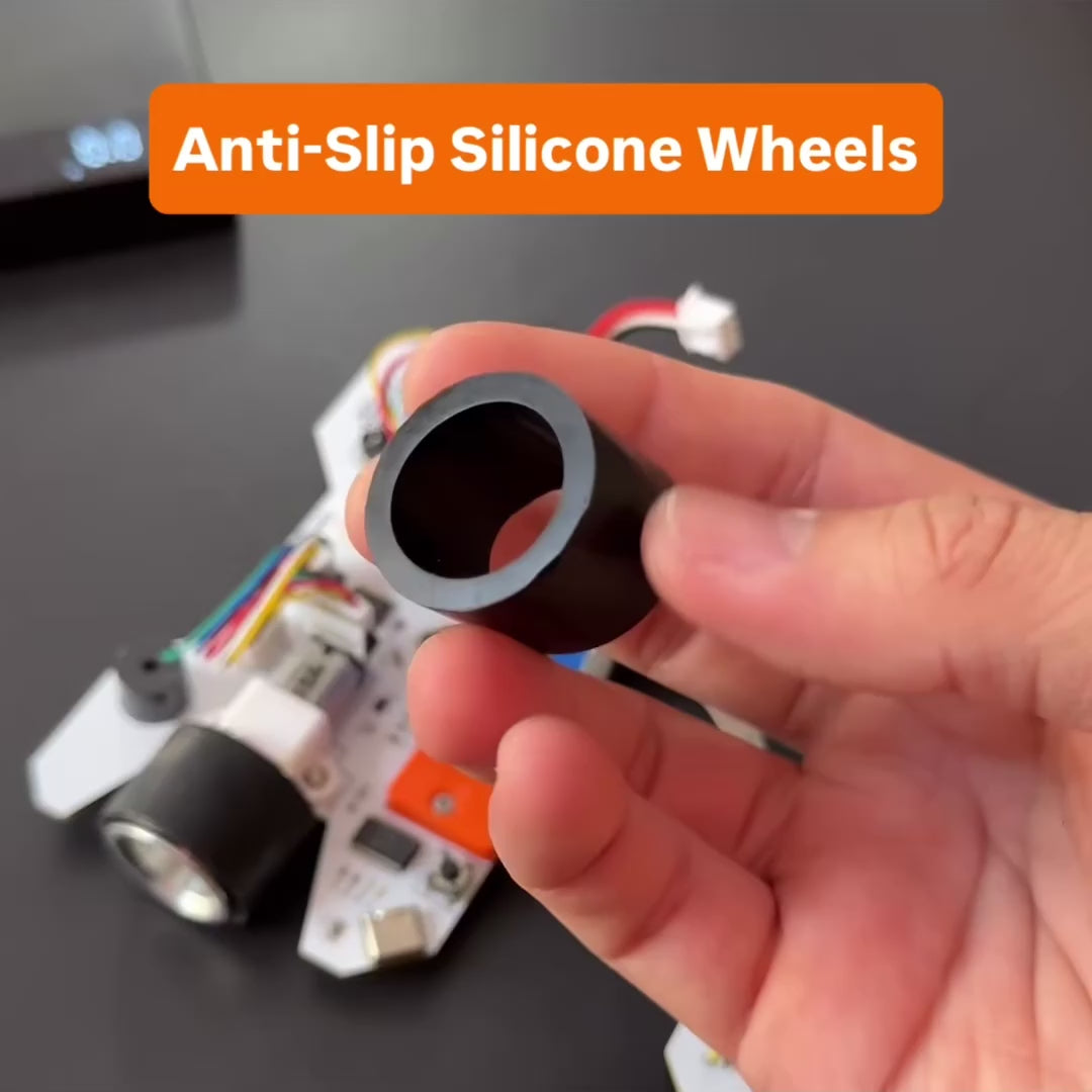 W2120-A High Quality Silicon Aluminum Wheel for Geeko Raptor Line Follower Kit